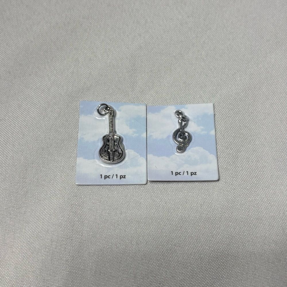 2 New Music Halcraft Charm Gallery Pendant Jewelry Making Charms